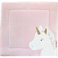 Covor joc pentru copii Doudou Unicorn 100x100cm Pink (DC3318)