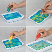 Set de pictura pe apa Три Совы Ebru 5 Culori imaginea #5 — magazin online Desire.md