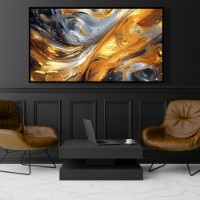 Pictură ArtShop Gold And Silver Liquid Colors 90x45cm (PA314-LL)