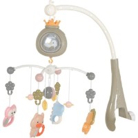Carusel pentru pătuc Moni Penguin Bed Bell Grey