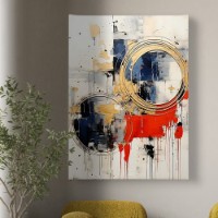 Картина ArtShop Golden Rings On A Multicolored Background 30x45cm (PA356-XL-PL)