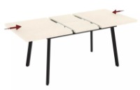 Masă pentru bucătărie Mobiland Lini 80x76x120 Resif imaginea #5 — magazin online Desire.md