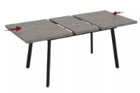 Masă pentru bucătărie Mobiland Lini 80x76x120 Retro Stone imaginea #2 — magazin online Desire.md