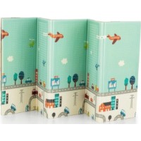 Covor joc pentru copii Petite&Mars Campy Elephant&City (435071)