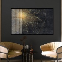 Pictură ArtShop Golden Sun In Abstract Style 75x50cm (PA409-M)