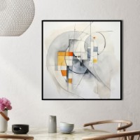 Pictură ArtShop Grey Geometric Abstraction 100x100cm (PA297-LL)