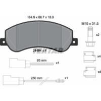 Комплект тормозных колодок TEXTAR 2448401 фото №2 — интернет-магазин Desire.md