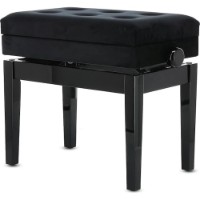 Scaun pentru pian Gewa Deluxe Compartment Black High Gloss 130510