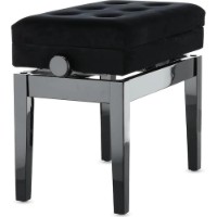 Scaun pentru pian Gewa Deluxe Compartment Black High Gloss 130510 imaginea #2 — magazin online Desire.md