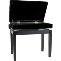 Scaun pentru pian Gewa Deluxe Compartment Black Mat 130500 imaginea #2 — magazin online Desire.md