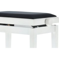 Scaun pentru pian Gewa Deluxe White Matt Seat Black 130020 imaginea #2 — magazin online Desire.md
