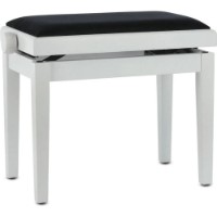 Scaun pentru pian Gewa Deluxe White Matt Seat Black 130020