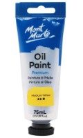 Vopsele de artă Mont Marte Oil Paint 75ml Medium Yellow (MPO7504)