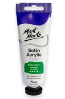 Художественные краски Mont Marte Satin Acrylic 75ml Mid Green (PMSA7523)
