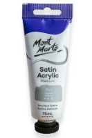 Художественные краски Mont Marte Satin Acrylic 75ml Silver (PMSA7532)