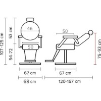 Fotoliu pentru salonul de frumusețe Hairway Romeo Black (56258) imaginea #2 — magazin online Desire.md