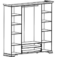 Спальня Gerbor Kentuki 3 White Alpine фото №2 — интернет-магазин Desire.md