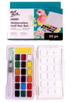 Vopsele de artă Mont Marte Watercolour Half Pan Set 20pcs (PMHS0125)
