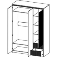 Спальня Gerbor Monaco 1 Cashmere/Elegant Gray Soft Touch фото №4 — интернет-магазин Desire.md