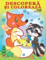 Раскраска для детей Biblion Descopera si coloreaza Animale de padure (9789975111850)