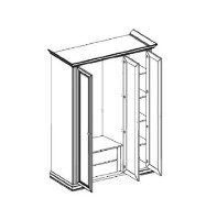 Спальня Gerbor White 2 Ash Snow/Silver Pine фото №6 — интернет-магазин Desire.md