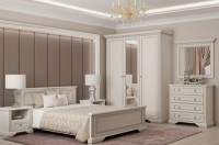 Спальня Gerbor White 2 Ash Snow/Silver Pine