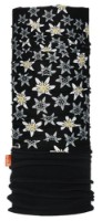 Headwear multifuncțional WDX Polarwind Edelweiss Black imaginea #1 — magazin online Desire.md