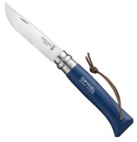 Нож Opinel Trekking Blue + Leather Lace N08
