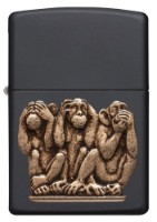 Brichetă Zippo 29409 Three Monkeys