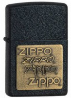 Зажигалка Zippo 362 Zippo Black Crackle Brass