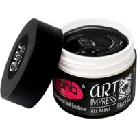 Гель для дизайна ногтей PNB Art Impress Gel Paint 02 Black 5ml