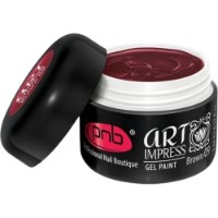 Гель для дизайна ногтей PNB Art Impress Gel Paint 09 Brown 5ml