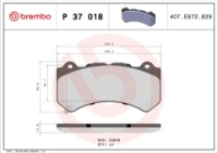 Set placute frână Brembo P 37 018 imaginea #3 — magazin online Desire.md