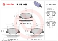 Set placute frână Brembo P 59 096 imaginea #4 — magazin online Desire.md