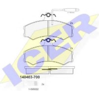 Set placute frână ICER 140403-700 imaginea #2 — magazin online Desire.md