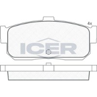 Set placute frână ICER 140876 imaginea #2 — magazin online Desire.md