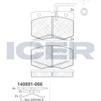 Set placute frână ICER 140891 imaginea #2 — magazin online Desire.md