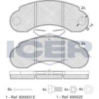 Set placute frână ICER 140893 imaginea #2 — magazin online Desire.md