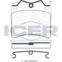 Set placute frână ICER 140895 imaginea #2 — magazin online Desire.md