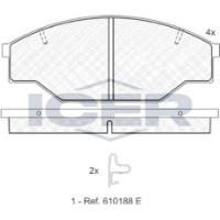 Set placute frână ICER 141009 imaginea #2 — magazin online Desire.md
