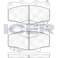 Комплект тормозных колодок ICER 141026 фото №2 — интернет-магазин Desire.md