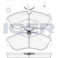 Комплект тормозных колодок ICER 141054-203 фото №2 — интернет-магазин Desire.md