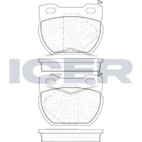 Комплект тормозных колодок ICER 141090-201 фото №2 — интернет-магазин Desire.md