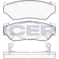 Set placute frână ICER 141096 imaginea #2 — magazin online Desire.md