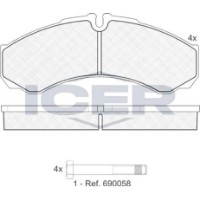 Set placute frână ICER 141208 imaginea #2 — magazin online Desire.md