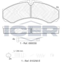 Set placute frână ICER 141208-117 imaginea #2 — magazin online Desire.md