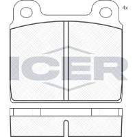 Комплект тормозных колодок ICER 180011. фото №2 — интернет-магазин Desire.md