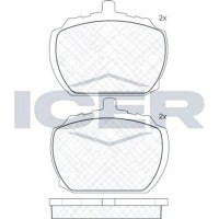 Set placute frână ICER 180092 imaginea #2 — magazin online Desire.md