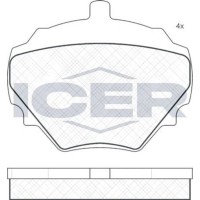 Set placute frână ICER 180231 imaginea #2 — magazin online Desire.md