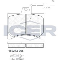 Set placute frână ICER 180283 imaginea #2 — magazin online Desire.md